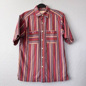 Territory Ahead Mens Striped‎ Short Sleeve Button Up Shirt - Medium